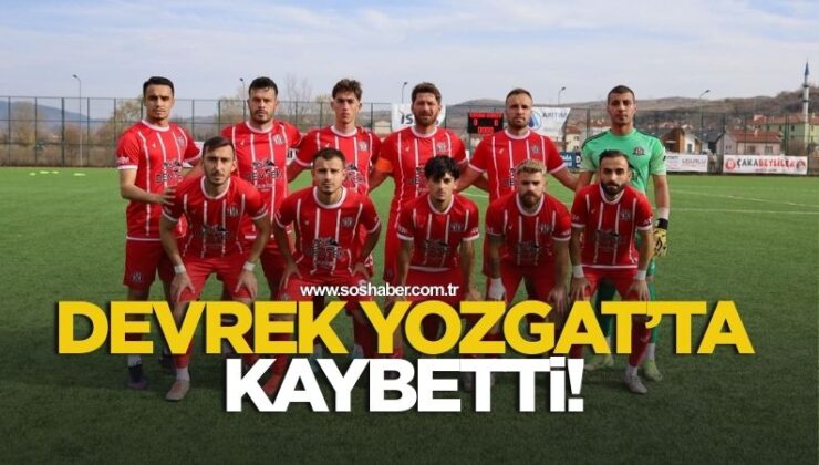 Devrek Belediyespor Yozgat’ta Kaybetti 