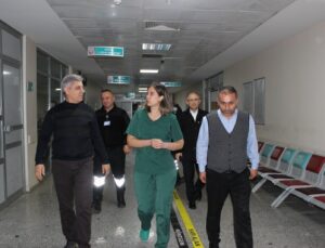 Çaycuma Devlet Hastanesi ve 112 istasyonlarına gece denetimi