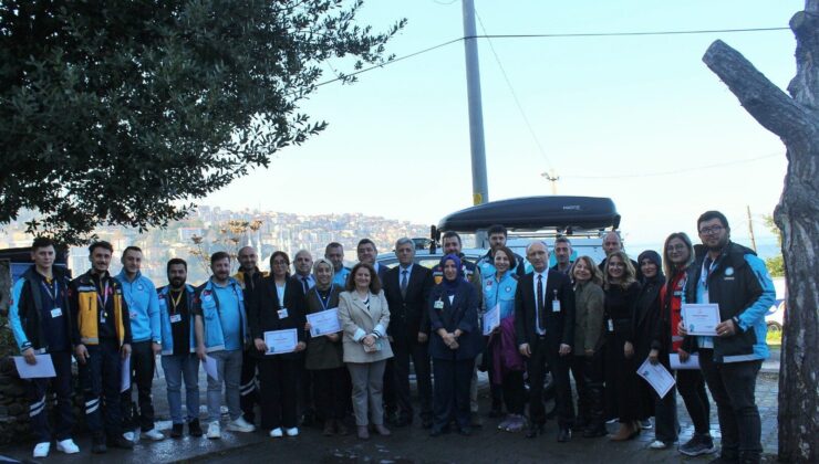 UMKE tatbikatına katılan personele teşekkür belgesi verildi