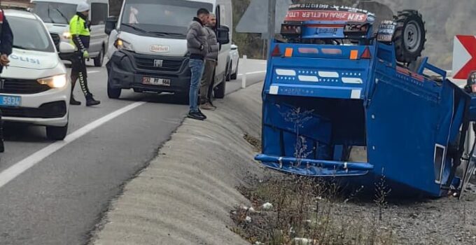 Zonguldak-Ankara Karayolunda Kaza; patpat ile ticari araç çarpıştı