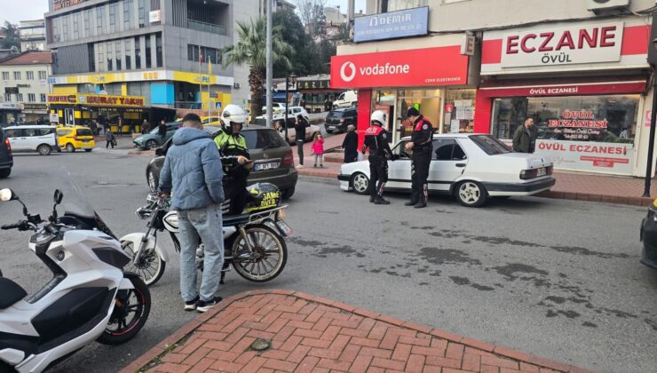 Zonguldak’ın Ereğli ilçesinde modifiyeli araçlara yönelik geniş çaplı denetim