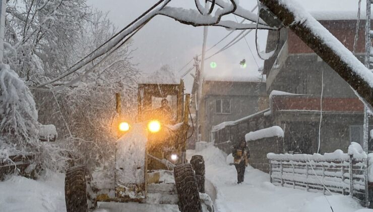 Zonguldak’ta kar nedeniyle 81 köy yolu ulaşıma kapandı