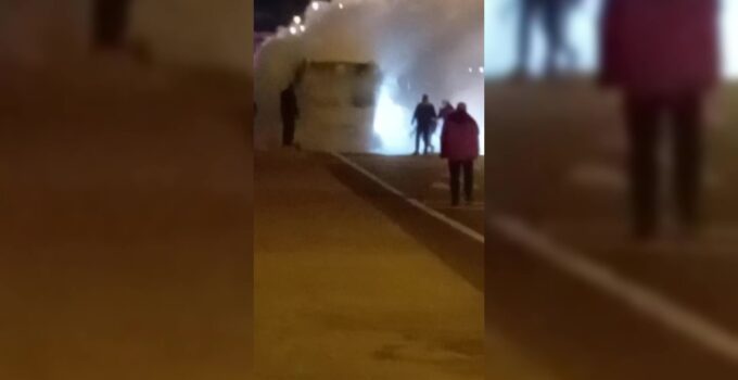 Zonguldak’ta seyir halindeki halk otobüsünde yangın paniği