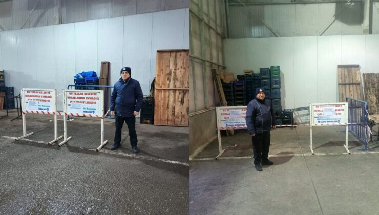 Pazarda çürük mal satan ve yanıltıcı etiket kullanan 3 tezgah kapatıldı