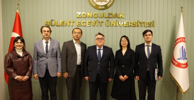 Şangay Dianji Üniversitesi Heyetinden Rektör Özölçer’e Ziyaret