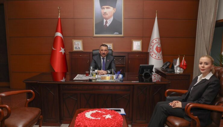 Vali Hacıbektaşoğlu, Kaymakam Şıktaş’ı makamında ağırladı