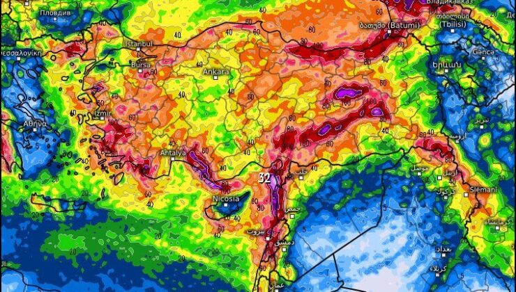 Zonguldak için korkutan harita; 120 kilogram yağış ve kar geliyor