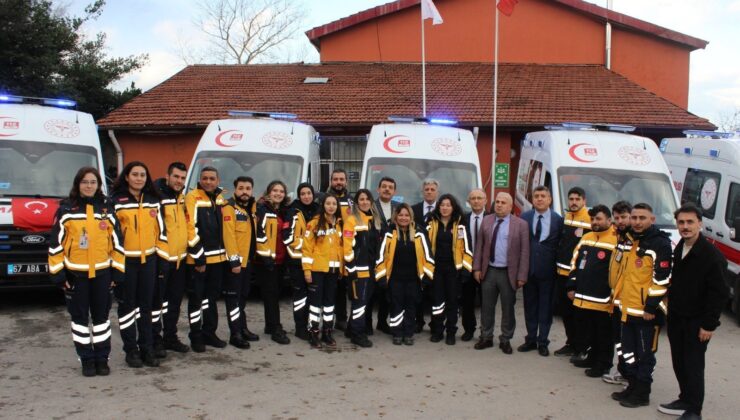 Zonguldak’ta altı tam donanımlı ambulans törenle hizmete girdi