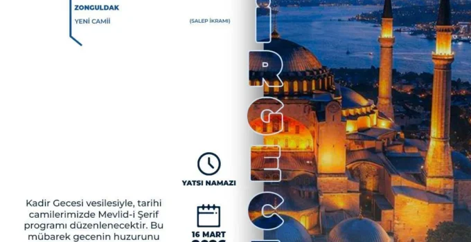 Kastamonu Vakıflar Bölge Müdürlüğü dört ilde Kadir Gecesi programı düzenleyecek