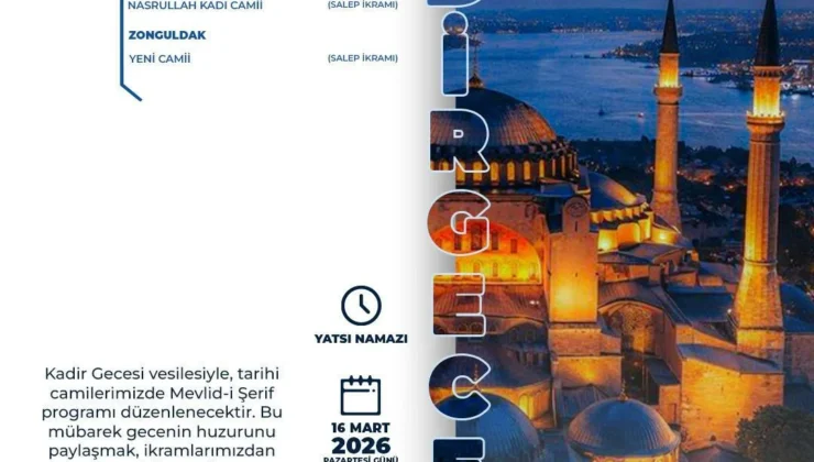 Kastamonu Vakıflar Bölge Müdürlüğü dört ilde Kadir Gecesi programı düzenleyecek