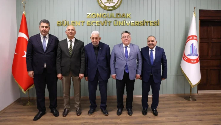 Önceki Dönem Diyanet İşleri Başkanlarından Yılmaz ve İl Müftüsü Demir’den, Rektör Özölçer’e Ziyaret