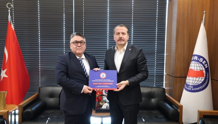 Rektör Özölçer’den Memur-Sen Genel Başkanı Yalçın’a Ziyaret