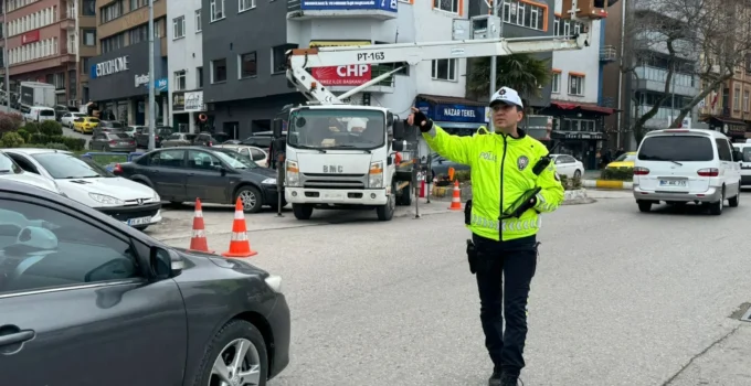 Zonguldak’ta trafik denetimi: Liman Caddesi’nde sürücüler kontrol edildi