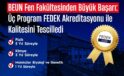 BEUN Fen Fakültesinden Büyük Başarı: Üç Program FEDEK Akreditasyonu ile Kalitesini Tescilledi