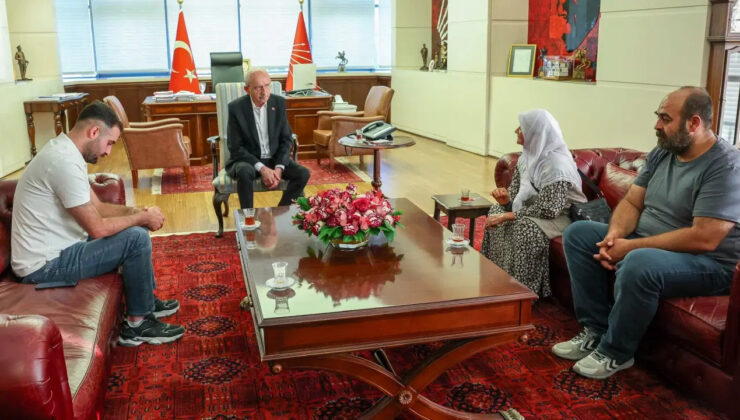 Narin Güran’ın ailesi Kemal Kılıçdaroğlu’nu ziyaret etti