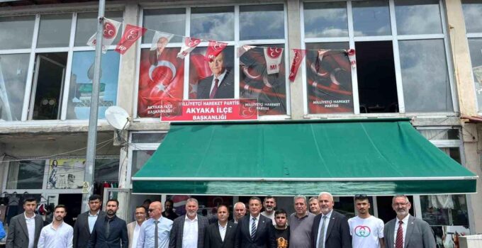 MHP Akyaka’da güven tazeledi: Erhan Aktaş yeniden ilçe başkanı seçildi