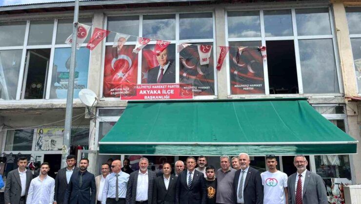 MHP Akyaka’da güven tazeledi: Erhan Aktaş yeniden ilçe başkanı seçildi
