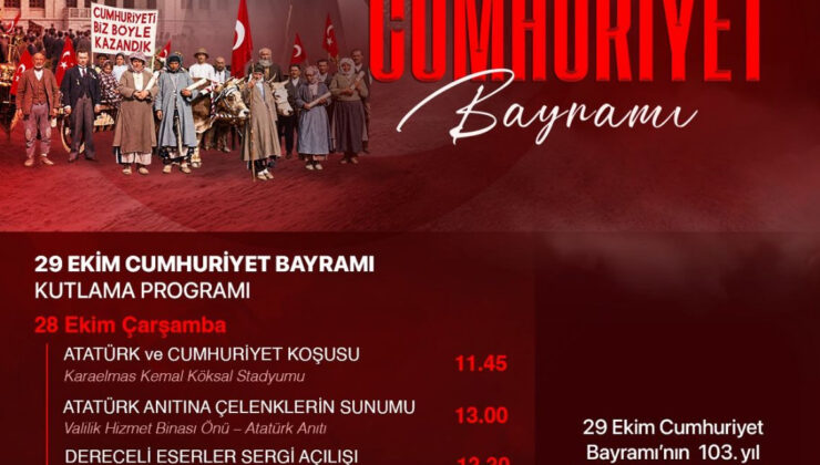Zonguldak’ta 29 Ekim Cumhuriyet Bayramı kutlama programı belli oldu