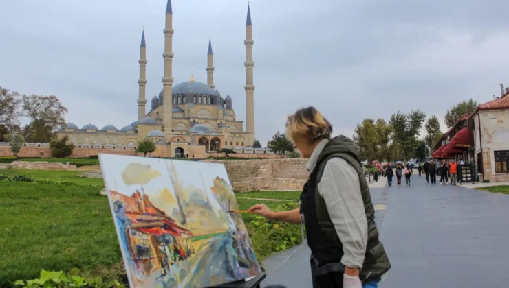 Balkan ressamları Selimiye’yi resmetti