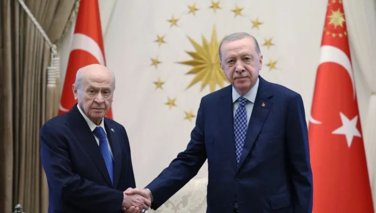 Erdoğan, Bahçeli’yi Külliye'de kabul etti