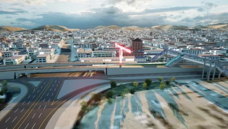 Eyyübiye Köprülü Kavşağı’nda hummalı çalışma