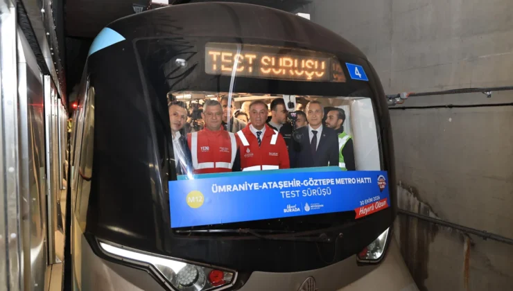 O hatta test sürüşü yapıldı… İstanbul’da metro için geri sayım